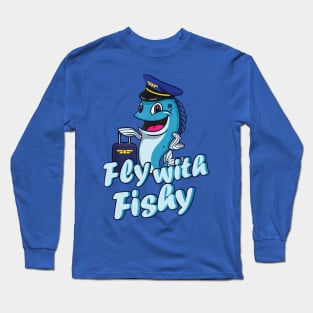 fish the pilot1 Long Sleeve T-Shirt